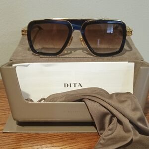 DITA Navy and Gold Designer Sunglasses
